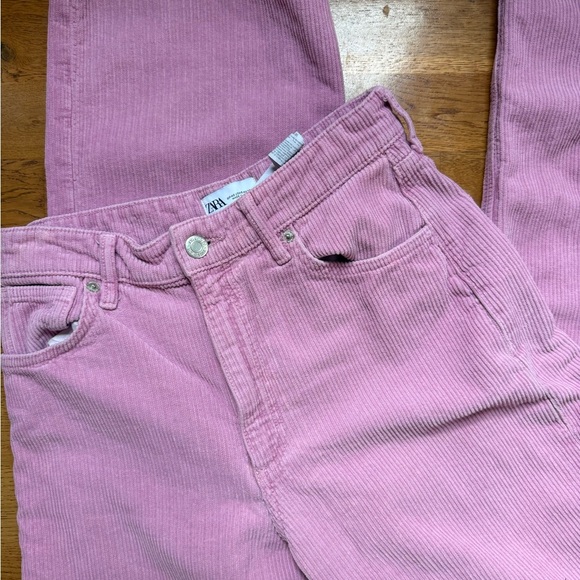 Zara Blush Corduroy Trousers - Picture 1 of 6